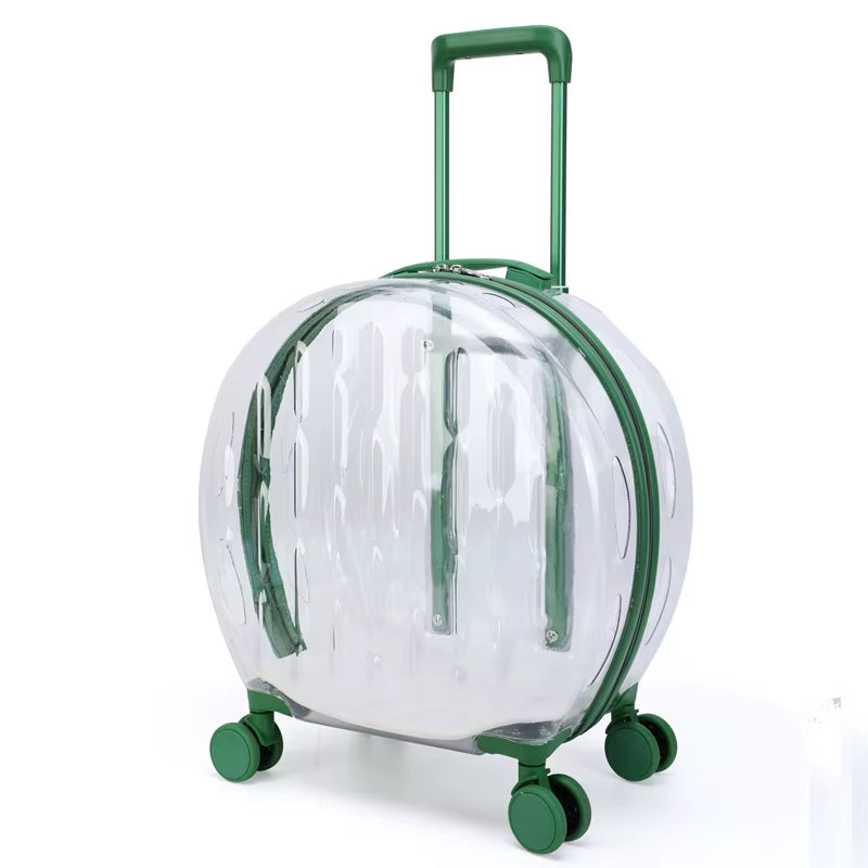 Pet Cat Dog Bag Trolley Box Transparent Breathable Portable Carriers Travel Bags Handheld Aircase for Dogs Cats Outgoing