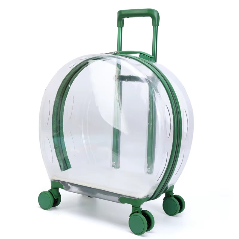 Pet Cat Dog Bag Trolley Box Transparent Breathable Portable Carriers Travel Bags Handheld Aircase for Dogs Cats Outgoing