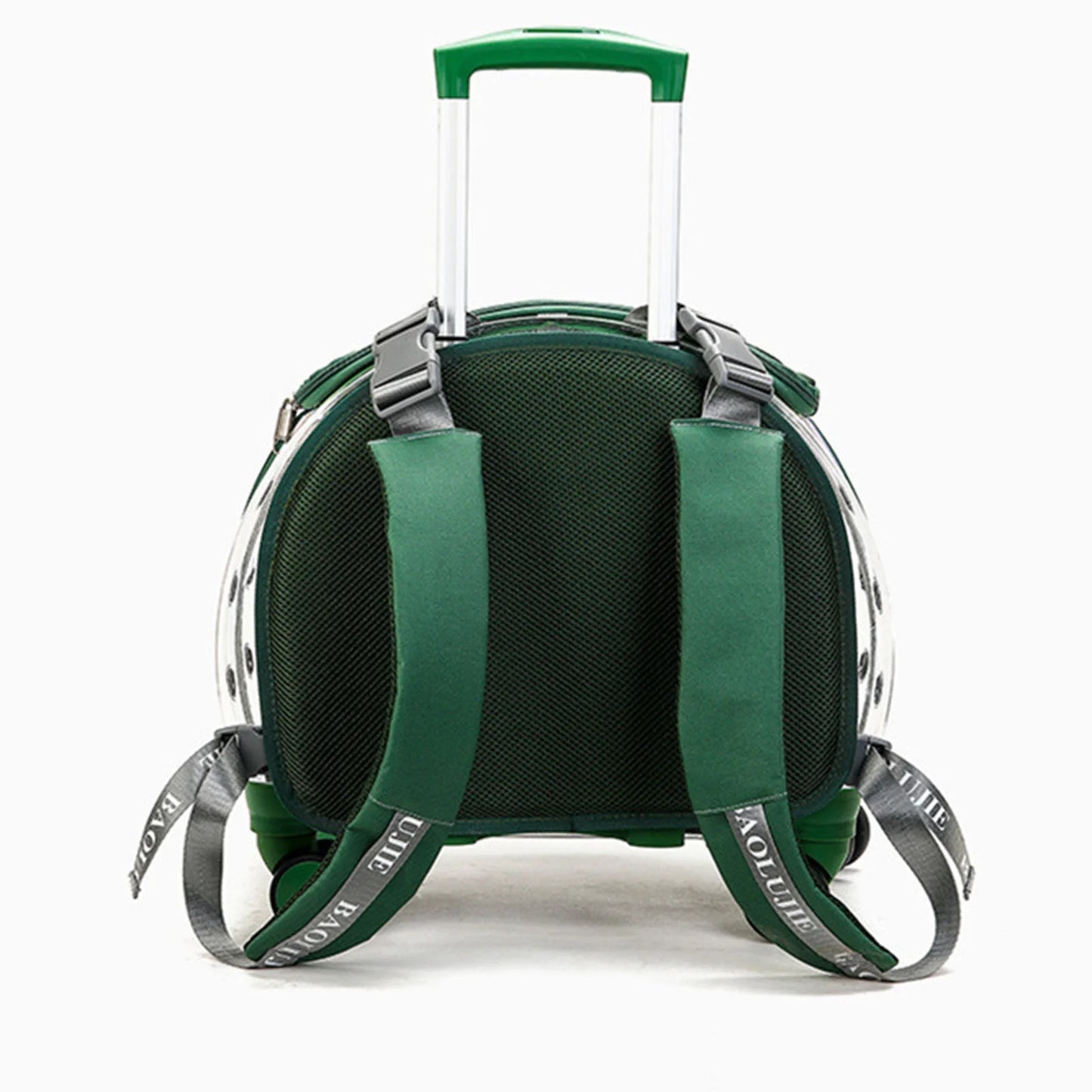 Pet Trolley Case Clear Ventilation Holes Silent Wheels Convenient Portable Cats Dogs Backpack for Travel