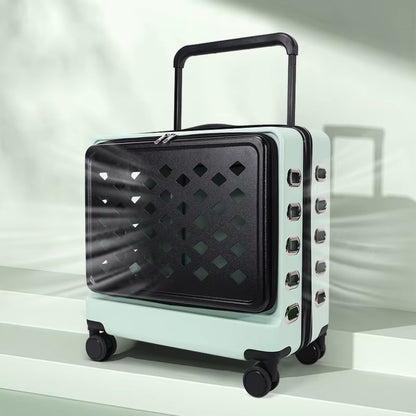 Portable Pet Bag Travel Cat Accessories Carrier Large Breathable Cat Small Dog Carrier Trolley Case Wheel Backpack Cats Products