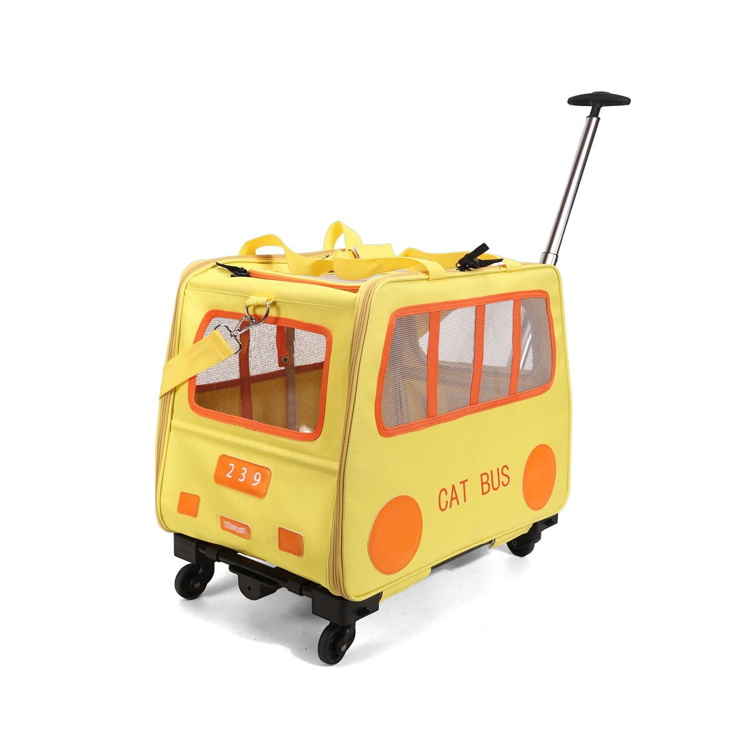 Cats Trolley Luggage Portable Foldable Can Hold Two Fat Cats