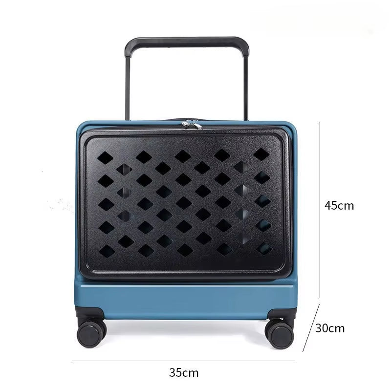 Portable Pet Bag Travel Cat Accessories Carrier Large Breathable Cat Small Dog Carrier Trolley Case Wheel Backpack Cats Products