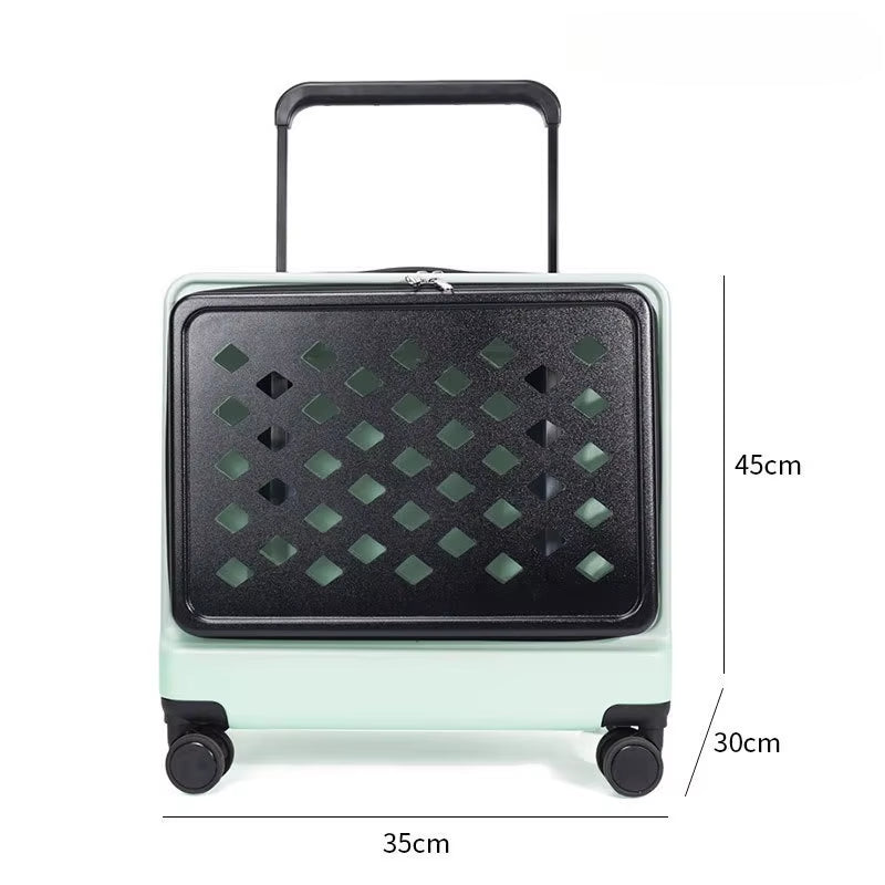 Portable Pet Bag Travel Cat Accessories Carrier Large Breathable Cat Small Dog Carrier Trolley Case Wheel Backpack Cats Products