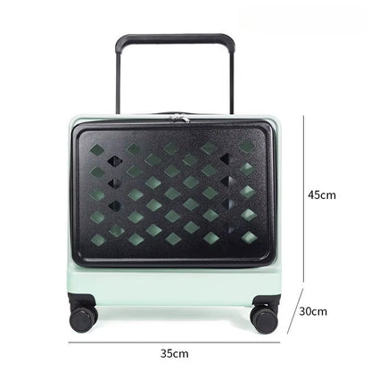 Portable Pet Bag Travel Cat Accessories Carrier Large Breathable Cat Small Dog Carrier Trolley Case Wheel Backpack Cats Products
