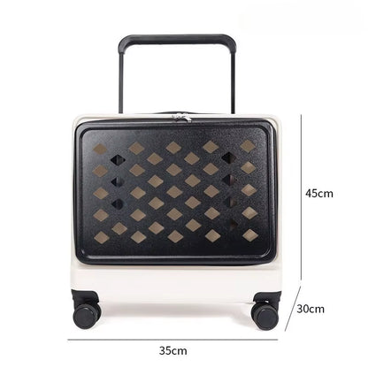 Portable Pet Bag Travel Cat Accessories Carrier Large Breathable Cat Small Dog Carrier Trolley Case Wheel Backpack Cats Products