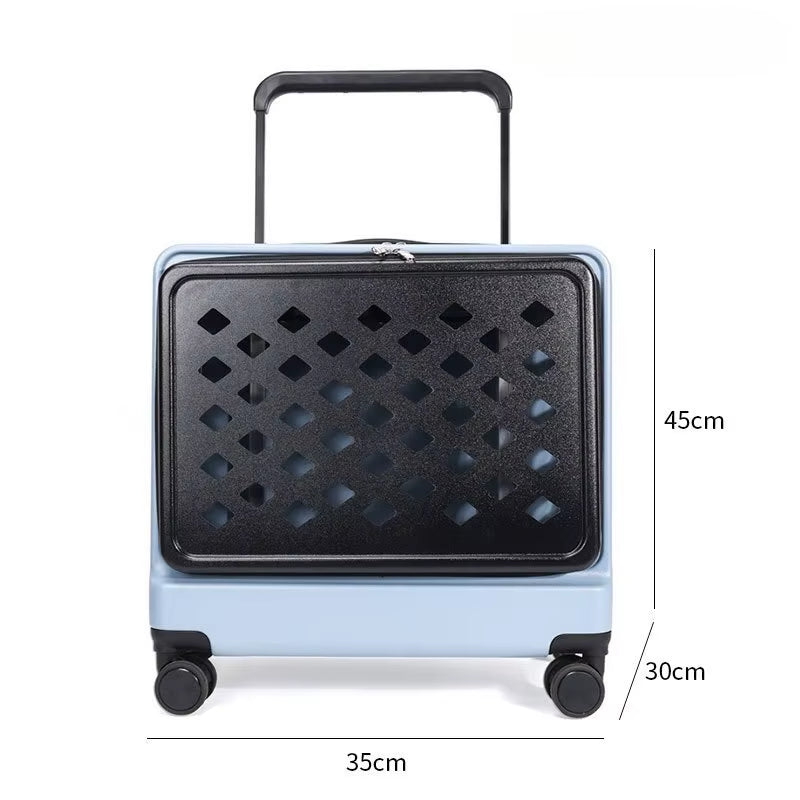 Portable Pet Bag Travel Cat Accessories Carrier Large Breathable Cat Small Dog Carrier Trolley Case Wheel Backpack Cats Products