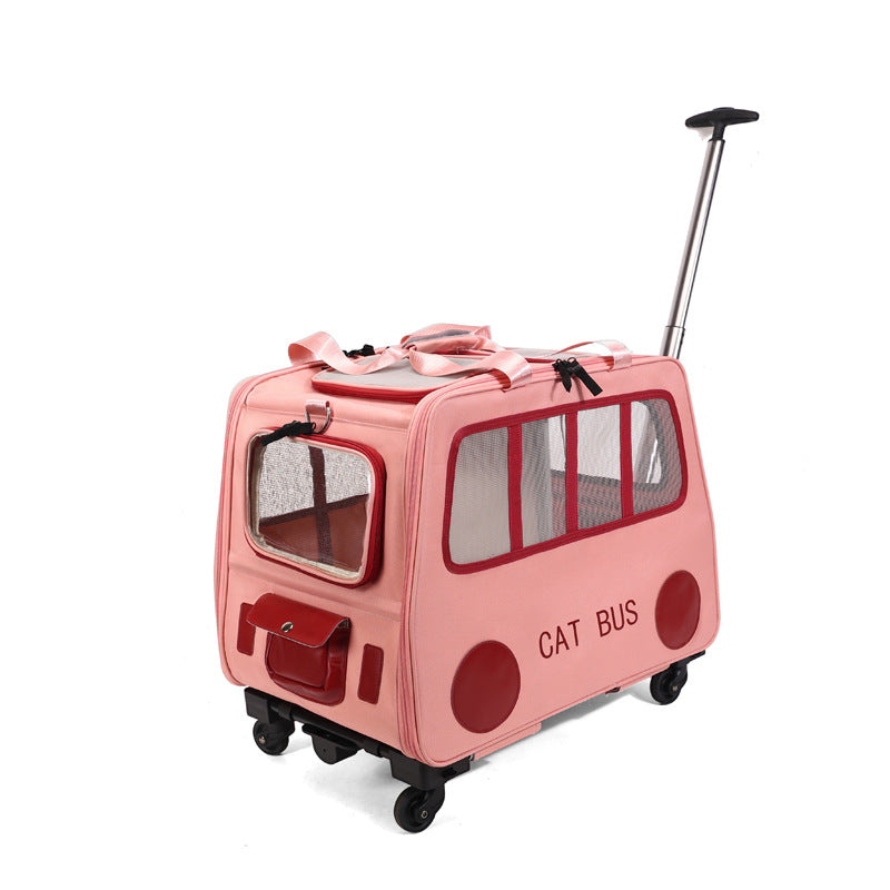 Cats Trolley Luggage Portable Foldable Can Hold Two Fat Cats